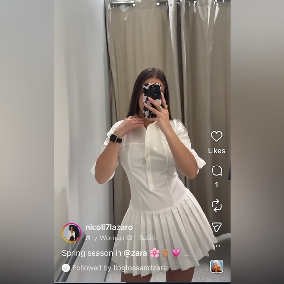 Spring 🌺 NWT ZARA blogger fav SHIRT DRESS M 
🚨 My prices are firm, no discount - Picture 11 of 14